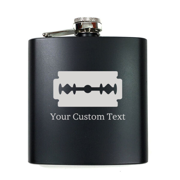 Personalized Razor Blade Flask Thumbnail