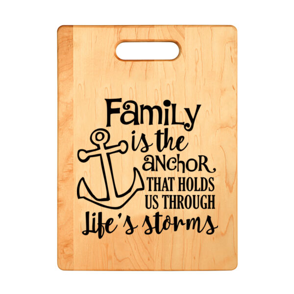 Family is the Anchor Personalized Cutting Board Thumbnail
