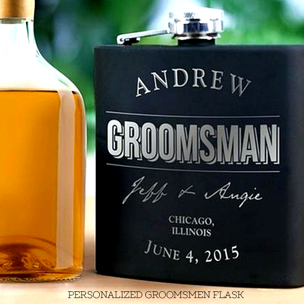 Personalized Groomsmen Flask