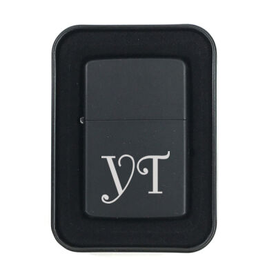 Personalized Matte Black Lighter Thumbnail