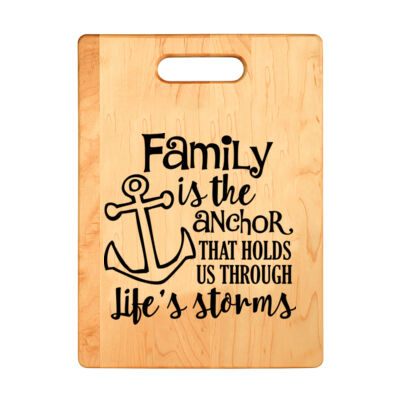 Family is the Anchor Personalized Cutting Board Thumbnail
