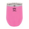 Polar Camel 12 oz. Vacuum Insulated Stemless Wine Glass w/Lid Matte Pink Thumbnail
