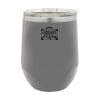 Polar Camel 12 oz. Vacuum Insulated Stemless Wine Glass w/Lid Gray Thumbnail