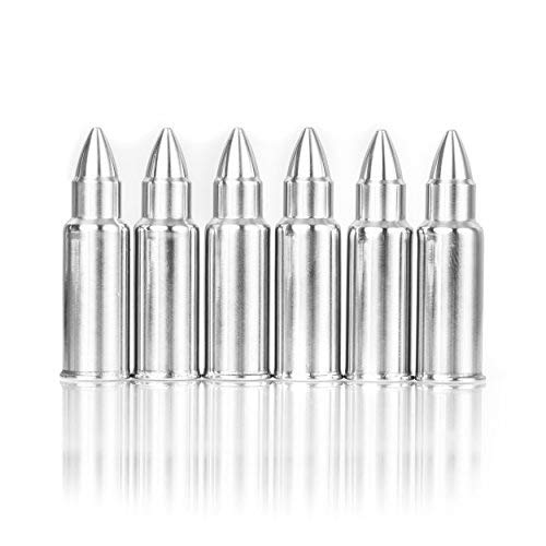 Whiskey Stones Bullets Stainless Steel - Bullet Chillers Set of 6 Insi –  Poe and Company Limited